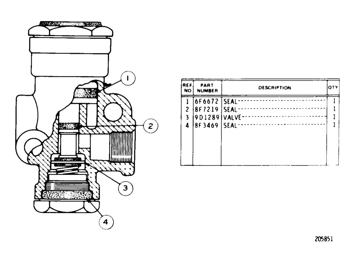 Buy CATERPILLAR VALVE A 6D1039ENGINE FITTINGS AND ADAPTERS